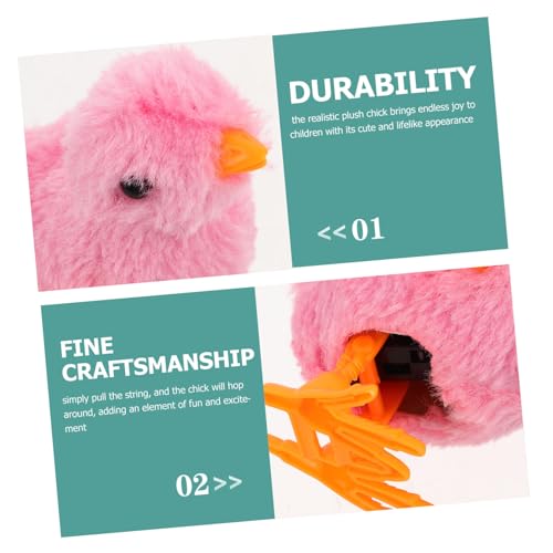 SOPOTUTU 4 Stück Plüschküken mit Aufziehmechanismus Springendes Hühnchenspielzeug in Gelb Weiß Blau und Lebensechte Bauernhoffiguren für Ostern SOPOTUTU 4 Stück Plüschküken mit Aufziehmechanismus Springendes Hühnchenspielzeug in Gelb Weiß Blau und Lebensechte Bauernhoffiguren für Ostern von SOPOTUTU