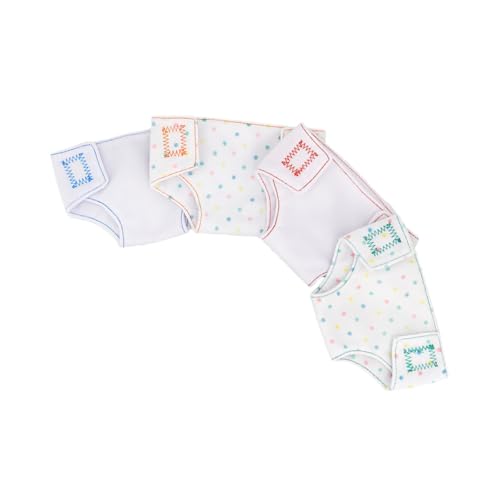 SOPOTUTU 4 Stück Puppenkleidung Einstellbar Windel Sachen Mädchen Mehrere Zubehör Babypuppe Unterwäsche Für Puppen Puppenunterwäsche Stoff von SOPOTUTU