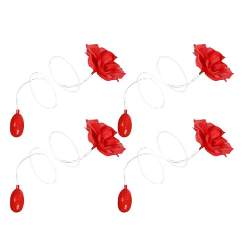 SOPOTUTU 4 Stück Rote Wasser Spritzende Rosen Realistische Künstliche Blume als Lustiges Trickspielzeug für April Fools Day und Halloween Tragbar und Interaktiv für Erwachsene SOPOTUTU 4 Stück Rote Wasser Spritzende Rosen Realistische Künstliche Blume als Lustiges Trickspielzeug für April Fools Day und Halloween Tragbar und Interaktiv für Erwachsene von SOPOTUTU