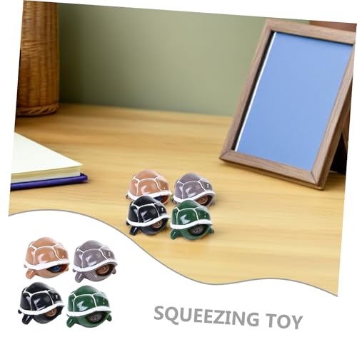 SOPOTUTU 4 Stück Stress Relief Squeeze Schildkröten Druckentlastungsspielzeug für Erwachsene Buntes Handliches Anti Stress zur Angst Nervositätsminderung von SOPOTUTU