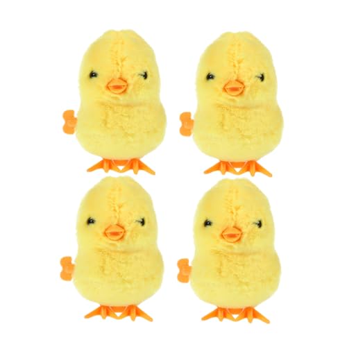 SOPOTUTU 4 Stück Teiliges Aufziehspielzeug Wind Up Küken Plüschspielzeug Kleine Springende Hühner Lustige Spielzeuge Sicher für Junge Mädchen und Kleinkinder Partygeschenke SOPOTUTU 4 Stück Teiliges Aufziehspielzeug Wind Up Küken Plüschspielzeug Kleine Springende Hühner Lustige Spielzeuge Sicher für Junge Mädchen und Kleinkinder Partygeschenke von SOPOTUTU