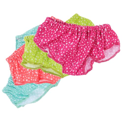 SOPOTUTU 4 Stück Teiliges Bunte Puppenunterwäsche Miniatur Slips Wiederverwendbar Puppenzubehör für Spielzeugpuppen Kreatives Rollenspiel und Puppenpflege SOPOTUTU 4 Stück Teiliges Bunte Puppenunterwäsche Miniatur Slips Wiederverwendbar Puppenzubehör für Spielzeugpuppen Kreatives Rollenspiel und Puppenpflege von SOPOTUTU