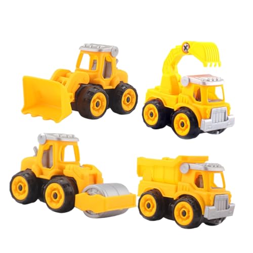 SOPOTUTU 4 Stück Teiliges DIY Baufahrzeug Abnehmbar Kreatives Modellauto Lernspielzeug für Simulation Bagger und LKW Fördert Feinmotorik und Koordination SOPOTUTU 4 Stück Teiliges DIY Baufahrzeug Abnehmbar Kreatives Modellauto Lernspielzeug für Simulation Bagger und LKW Fördert Feinmotorik und Koordination von SOPOTUTU