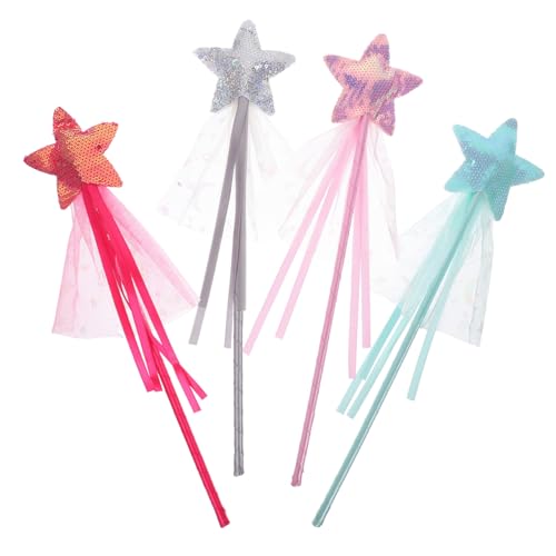 SOPOTUTU 4 Stück Teiliges Feenstab mit Stern Bunte Magische Stäbe mit Glitzer Kindgerechtes Prinzessin Kostümzubehör für Geburtstage Babyshowers und Märchenpartys SOPOTUTU 4 Stück Teiliges Feenstab mit Stern Bunte Magische Stäbe mit Glitzer Kindgerechtes Prinzessin Kostümzubehör für Geburtstage Babyshowers und Märchenpartys von SOPOTUTU