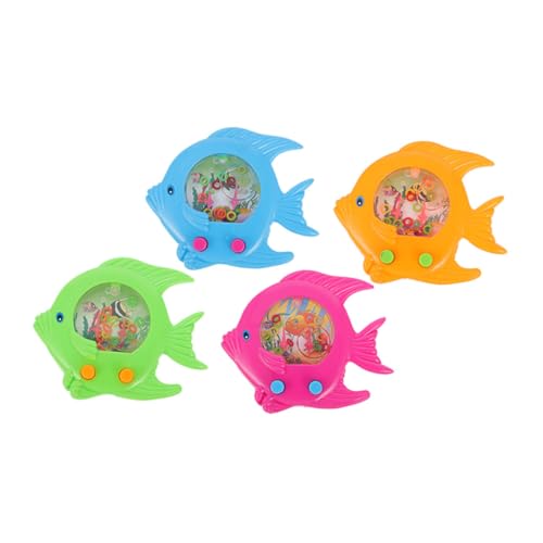SOPOTUTU 4 Stück Teiliges Fischring wurfspiel Wasserspielzeug für Handheld Wasser Ring Toss Toy Vorschulspielzeug Schwimmbad Spaß Zufällige Farbe Zufällige Farbe von SOPOTUTU