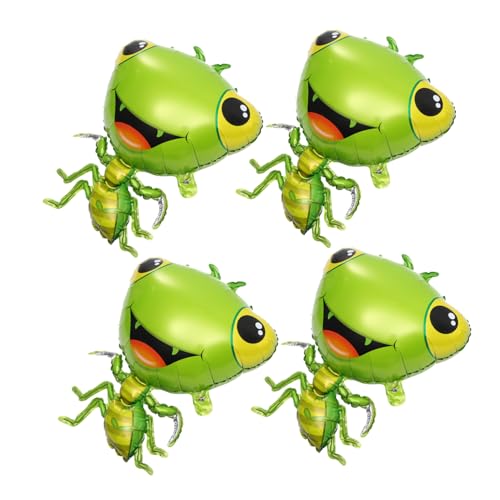 SOPOTUTU 4 Stück Teiliges Folienballons Insektenform Aufblasbare Aluminium folienballons Kreative Tiermotive für Geburtstag Partydeko Langlebige Luftdichte Geburtstagsdekoration von SOPOTUTU