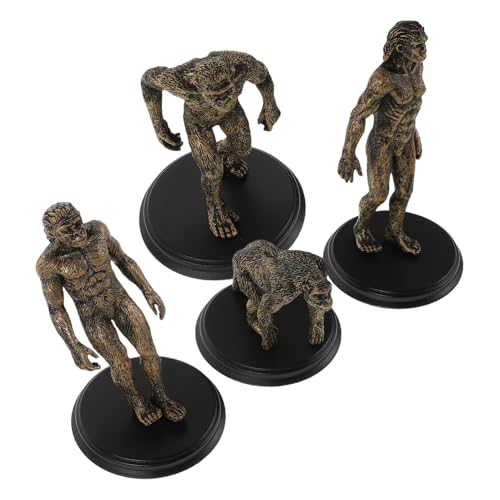 SOPOTUTU 4 Stück Teiliges Menschlicher Evolutionsmodelle aus Kunststoff Detailgetreue Prähistorische Figuren für Unterricht und Heimlernen Realistische Simulation Primitiver Menschen zur SOPOTUTU 4 Stück Teiliges Menschlicher Evolutionsmodelle aus Kunststoff Detailgetreue Prähistorische Figuren für Unterricht und Heimlernen Realistische Simulation Primitiver Menschen zur von SOPOTUTU