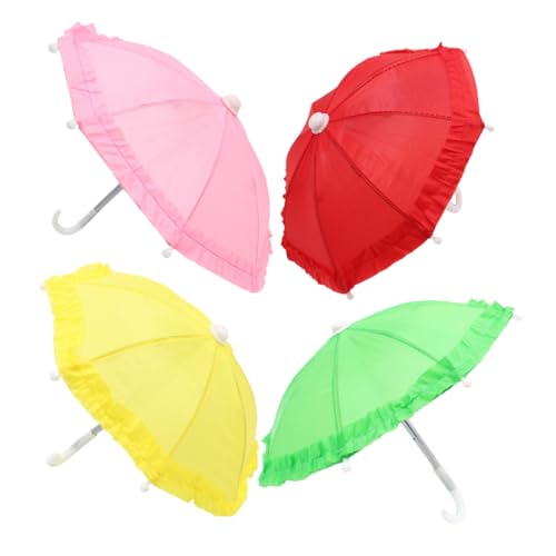 SOPOTUTU 4 Stück Teiliges Mini Kunststoff Stabiles Puppenzubehör für Bunte Dekoration Geeignet als Foto requisit und DIY Puppenhaus Deko von SOPOTUTU