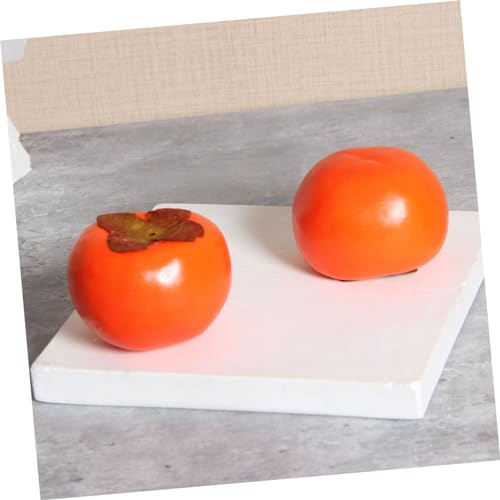 SOPOTUTU 4 Stück Teiliges Miniatur Künstliche Persimmon Deko Realistisch Gestaltete Tischdekoration Vielseitig Einsetzbar für Küche und SOPOTUTU 4 Stück Teiliges Miniatur Künstliche Persimmon Deko Realistisch Gestaltete Tischdekoration Vielseitig Einsetzbar für Küche und von SOPOTUTU