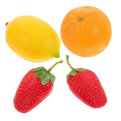 SOPOTUTU 4 Stück Teiliges Percussion Obst Shaker für Kindgerechte Bunte Maracas in Fruchtform Robustes Musikspielzeug Rhythmus Koordination und Musikalischem Interesse Geeignet für Zuhause von SOPOTUTU