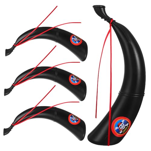 SOPOTUTU 4 Stück Teiliges Piraten Horn Kunststoff Bugle für Halloween Party Kostümzubehör Bühnenperformance Laut und Handlich für Kindergeburtstag und Rollenspiele SOPOTUTU 4 Stück Teiliges Piraten Horn Kunststoff Bugle für Halloween Party Kostümzubehör Bühnenperformance Laut und Handlich für Kindergeburtstag und Rollenspiele von SOPOTUTU