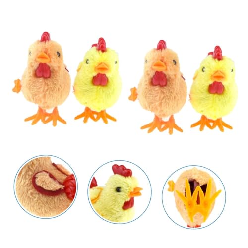SOPOTUTU 4 Stück Teiliges Plüschküken Wind Up Weiche Aufzieh Hühner mit Bunten Farben Bewegliches Kuscheltier für Kleinkinder und Mädchen Fördert Bewegung und Soziale Zufällige Farbe SOPOTUTU 4 Stück Teiliges Plüschküken Wind Up Weiche Aufzieh Hühner mit Bunten Farben Bewegliches Kuscheltier für Kleinkinder und Mädchen Fördert Bewegung und Soziale Zufällige Farbe von SOPOTUTU