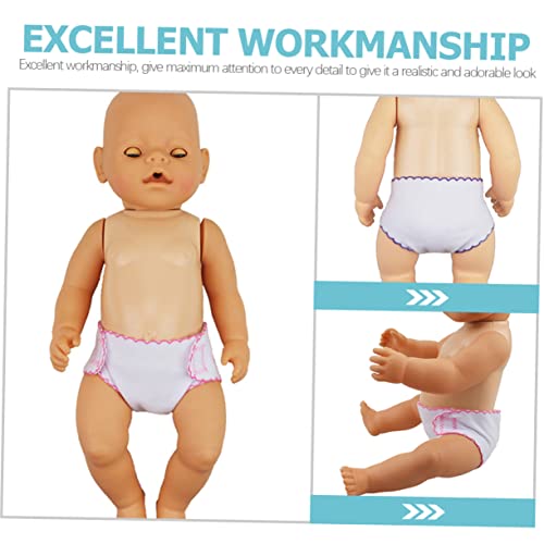 SOPOTUTU 4 Stück Teiliges Puppenwindeln für Puppen Bunte Doll Unterwäsche in Rot und Blau Zubehör für Kreatives Kinderspiel und Rollenspiele von SOPOTUTU