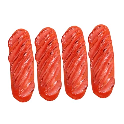 SOPOTUTU 4 Stück Teiliges Realistische Mini Grillwürstchen Deko Detailgetreue Künstliche Bratwurst Modelle Lebensnahe Party Food Props für Fotografie Küchendekoration und Grillfans SOPOTUTU 4 Stück Teiliges Realistische Mini Grillwürstchen Deko Detailgetreue Künstliche Bratwurst Modelle Lebensnahe Party Food Props für Fotografie Küchendekoration und Grillfans von SOPOTUTU