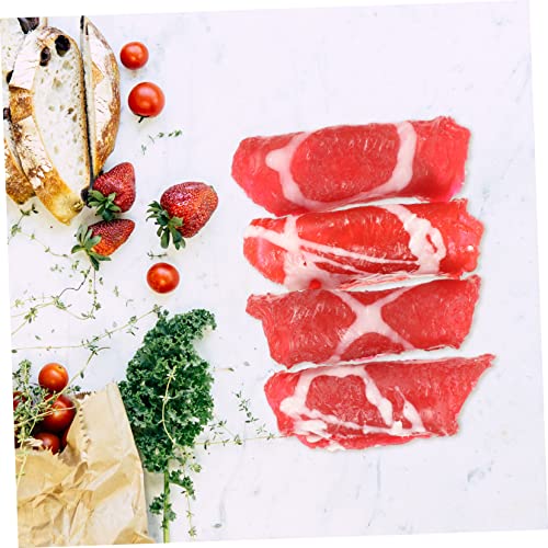 SOPOTUTU 4 Stück Teiliges Realistisches Künstliches Fleischrollen Modell PVC Fleischattrappe mit Detailgetreuer Textur Dekoratives Küchen und Restaurantdekor für Buffets und Partys SOPOTUTU 4 Stück Teiliges Realistisches Künstliches Fleischrollen Modell PVC Fleischattrappe mit Detailgetreuer Textur Dekoratives Küchen und Restaurantdekor für Buffets und Partys von SOPOTUTU