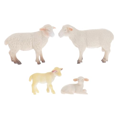 SOPOTUTU 4 Stück Teiliges Schaf Tierfiguren aus Realistische Simulation Schaf für Langlebige Bauernhof Nutztiere Pädagogisch für Mädchen und Kleinkinder SOPOTUTU 4 Stück Teiliges Schaf Tierfiguren aus Realistische Simulation Schaf für Langlebige Bauernhof Nutztiere Pädagogisch für Mädchen und Kleinkinder von SOPOTUTU