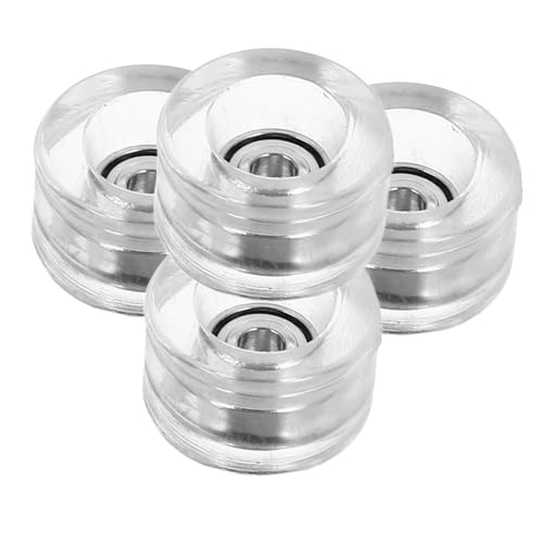 SOPOTUTU 4 Stück Teiliges Transparentes Finger Skateboard Rad mit Hochgeschwindigkeitslagern Kompatibel Reibungslos Laufend für Professionelle Finger Skateboard Tricks und Tägliches Üben SOPOTUTU 4 Stück Teiliges Transparentes Finger Skateboard Rad mit Hochgeschwindigkeitslagern Kompatibel Reibungslos Laufend für Professionelle Finger Skateboard Tricks und Tägliches Üben von SOPOTUTU