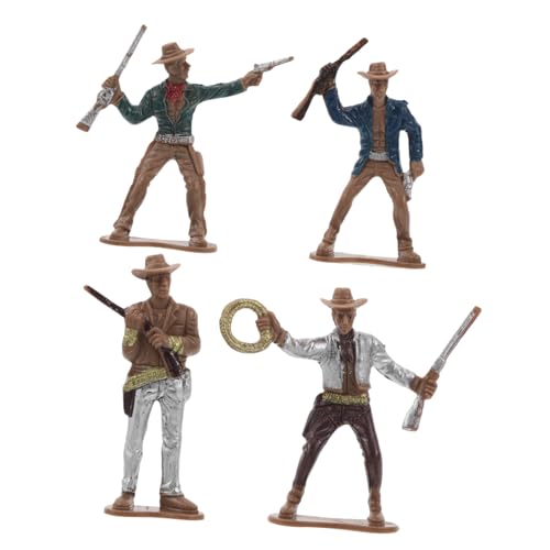 SOPOTUTU 4 Stück Western Cowboy Modell Heimdekoration Wild West Party Dekorationen Western Dekorationen Cowboy Tafelaufsätze Für Tische Western Für Schlafzimmer Western Party von SOPOTUTU