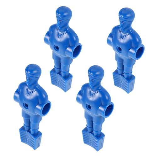 SOPOTUTU 4 Stück Zubehör für Tischfußball Kickermann Ersatz Tischfußballfiguren kleine Tischfußballjungen Miniatur -Foosball -Figuren Kicker Männer Ersatz die Hüften Blue von SOPOTUTU