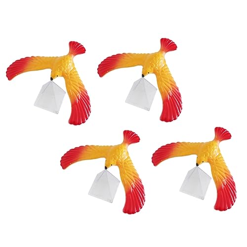 SOPOTUTU 4 Stücke Balance Vogelspielzeug aus Kunststoff Lustige Adler Spielzeuge Lernfähigkeiten bei Kindern für Jungen und Zufällige Farben Zufällige Farbe von SOPOTUTU