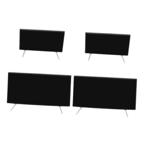 SOPOTUTU 4 Stücke Maßstab mit Stabilem Sockel Realistische Platzsparende Mini Fernseher Dekoration für Puppenmöbel Wohnzimmerszenen und Kreative Bastelideen SOPOTUTU 4 Stücke Maßstab mit Stabilem Sockel Realistische Platzsparende Mini Fernseher Dekoration für Puppenmöbel Wohnzimmerszenen und Kreative Bastelideen von SOPOTUTU