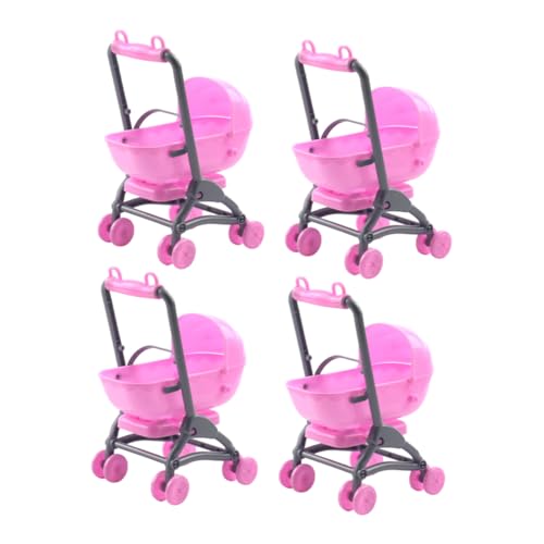 SOPOTUTU Puppenwagen-möbelset 4-teilig Kinderwagen-Spielzeug Für Fantasievolles Spielen von SOPOTUTU