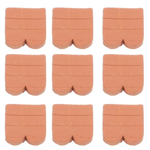 SOPOTUTU 40 Stück Modellbau Tonziegel Realistische Mini Wandfliesen für Puppenhaus Garten Deko Kreatives DIY Baumaterial Robust und Bruchfest Braun SOPOTUTU 40 Stück Modellbau Tonziegel Realistische Mini Wandfliesen für Puppenhaus Garten Deko Kreatives DIY Baumaterial Robust und Bruchfest Braun von SOPOTUTU