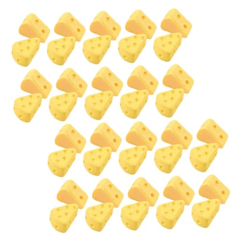 SOPOTUTU 40 Stück Teiliges Mini Käsekuchen Deko Realistisch Künstlich Kompakt für Kuchen Geburtstagsdekorationen Vielseitig Verwendbar als Fotorequisite und Heimdekor von SOPOTUTU