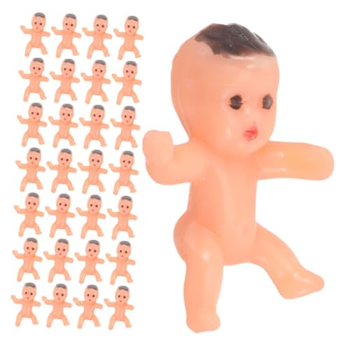 SOPOTUTU 40Stücke Plastikbabys Multifunktionale Deko Figuren für Babypartys Geburtstagsfeiern und Kuchendekorationen Robuste und Wiederverwendbare Puppen für Deko von SOPOTUTU