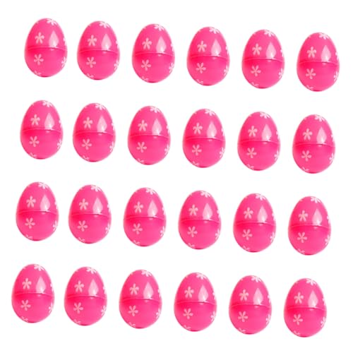 SOPOTUTU 48 Stück Teiliges Leere Ostereier für Kreative Bastelideen zum Füllen und Dekorieren für Ostern Zufällige Farben und Muster Zufällige Farbe von SOPOTUTU