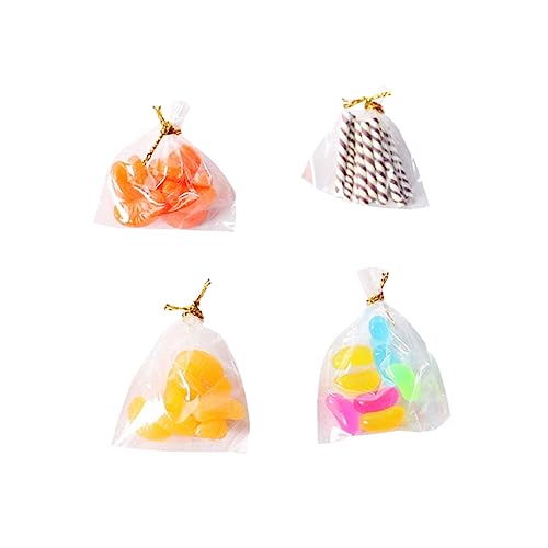 SOPOTUTU 4Er-Packung Mini Food Modell für Puppenhaus Pack mit Snacks und Süßigkeiten Kreatives und Dekoration in Miniaturräumen SOPOTUTU 4Er-Packung Mini Food Modell für Puppenhaus Pack mit Snacks und Süßigkeiten Kreatives und Dekoration in Miniaturräumen von SOPOTUTU
