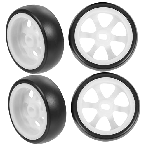 SOPOTUTU 4Stücke Austauschbare Spielzeugräder für Autos Driftreifen für Modelle Langlebiges Plastikspielzeugrad für DIY von SOPOTUTU