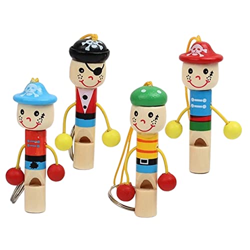 SOPOTUTU 4Stücke Cartoon Pfeifen Aus Holz Piratenpfeifen Für Spaß Pädagogisches Zur Musikalischer Fähigkeiten Für Partys SOPOTUTU 4Stücke Cartoon Pfeifen Aus Holz Piratenpfeifen Für Spaß Pädagogisches Zur Musikalischer Fähigkeiten Für Partys von SOPOTUTU