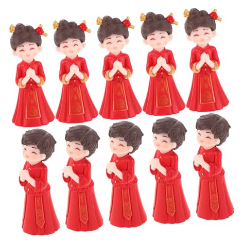 SOPOTUTU 5 Paare Chinesische Hochzeitspaar-figuren Miniatur Braut Bräutigam Traditionelle Dekoration für Hochzeitstorte Mikro Landschaft DIY Wohnaccessoire SOPOTUTU 5 Paare Chinesische Hochzeitspaar-figuren Miniatur Braut Bräutigam Traditionelle Dekoration für Hochzeitstorte Mikro Landschaft DIY Wohnaccessoire von SOPOTUTU