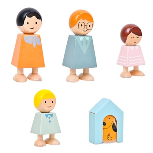 SOPOTUTU 5 Stück Figuren Bausteine Zeichenblöcke Bausteine Familiäre Beziehungsblockaden Holzblöcke Hölzern SOPOTUTU 5 Stück Figuren Bausteine Zeichenblöcke Bausteine Familiäre Beziehungsblockaden Holzblöcke Hölzern von SOPOTUTU