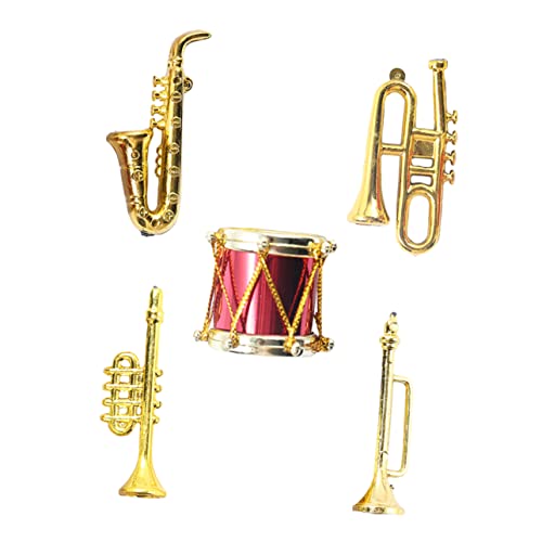 SOPOTUTU 5 Stück Mini Musikinstrumente Teiliges Puppenhaus Zubehör für Trompete Gitarre und Mehr Kreatives für Geburtstage und Feste Kleine Hände und Unterwegs SOPOTUTU 5 Stück Mini Musikinstrumente Teiliges Puppenhaus Zubehör für Trompete Gitarre und Mehr Kreatives für Geburtstage und Feste Kleine Hände und Unterwegs von SOPOTUTU