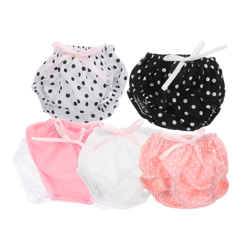SOPOTUTU Puppenunterwäsche-Set 5-teilig Polyester Anzieh-Unterhosen Für Puppenspielzeug Für Jungen Und Mädchen von SOPOTUTU