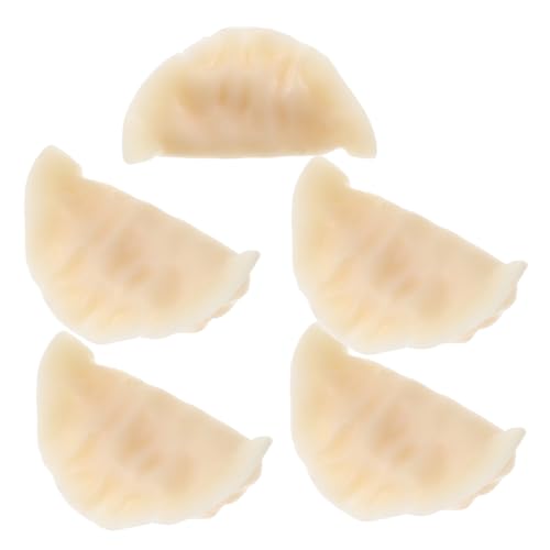 SOPOTUTU 5 Stück Teiliges Fake Dumpling Modell Lebensechte Dekoration für Fotografie und Heim Künstliche Lebensmittel Requisiten für Partys DIY Projekte und Kreative Ausstellungen von SOPOTUTU