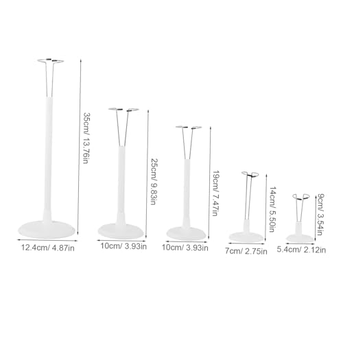 SOPOTUTU 5 Stück Teiliges Höhenverstellbare Puppenständer Stabile Figurenhalter für Kleine Puppen und Actionfiguren Flexibel Einstellbar Robustes Material von SOPOTUTU
