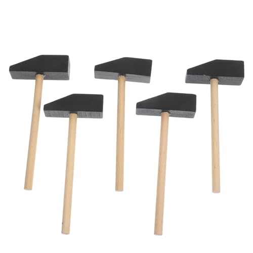 SOPOTUTU 5 Stück Teiliges Mini Holzhammer Mallet aus Holz Sicher Kreativ für Geburtstagsfeier Feinmotorik Hand Auge Koordination Spielspaß von SOPOTUTU