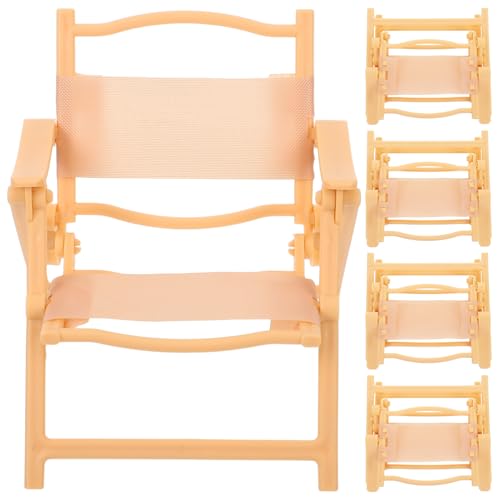 SOPOTUTU 5 Stück Teiliges Miniatur-liegestuhl- Klappbare Mini-strandstühle aus Kunststoff Dekorative Mini-sonnenliegen für Puppenhäuser Garten Landschaftsdeko Kindgerechtes Design für SOPOTUTU 5 Stück Teiliges Miniatur-liegestuhl- Klappbare Mini-strandstühle aus Kunststoff Dekorative Mini-sonnenliegen für Puppenhäuser Garten Landschaftsdeko Kindgerechtes Design für von SOPOTUTU