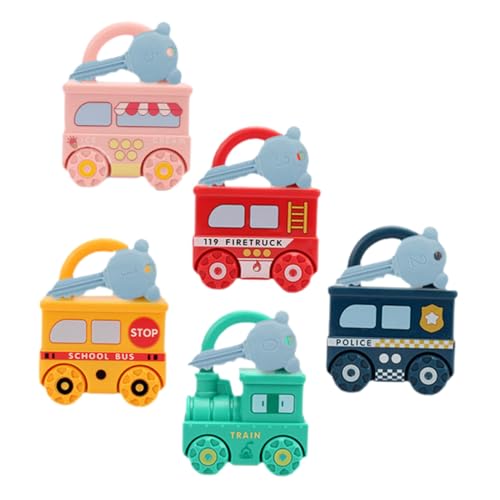SOPOTUTU 5 Stück Teiliges Montessori Lernspielzeug für Sicherer Kunststoff Fördert Feinmotorik und Logisches Denken Inkl Grüner Zug Schulbus Polizei Feuerwehr Süßwarenwagen als Geschenk SOPOTUTU 5 Stück Teiliges Montessori Lernspielzeug für Sicherer Kunststoff Fördert Feinmotorik und Logisches Denken Inkl Grüner Zug Schulbus Polizei Feuerwehr Süßwarenwagen als Geschenk von SOPOTUTU