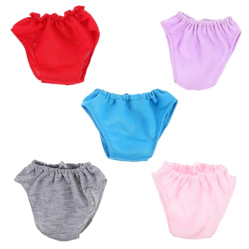 SOPOTUTU 5 Stück Teiliges Puppenunterwäsche Elastisch Doll Unterhosen für Puppen Spielzeugzubehör Leicht und Praktisch zum Verkleiden von SOPOTUTU