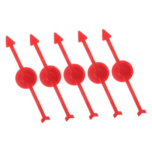 SOPOTUTU 5 Stück Teiliges Rote Kunststoff Pfeile für Brettspiele Drehbare Spielzeiger Robust und Kompakt für DIY Spiele Unterricht und Interaktive Familienaktivitäten SOPOTUTU 5 Stück Teiliges Rote Kunststoff Pfeile für Brettspiele Drehbare Spielzeiger Robust und Kompakt für DIY Spiele Unterricht und Interaktive Familienaktivitäten von SOPOTUTU