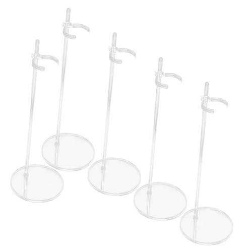 SOPOTUTU 5 Stück Transparente Puppenständer aus Stabilem mit Runder Basis Robuste Halterung für Puppen und Figuren Kreatives Display Zubehör für Sammler und Geschenkideen SOPOTUTU 5 Stück Transparente Puppenständer aus Stabilem mit Runder Basis Robuste Halterung für Puppen und Figuren Kreatives Display Zubehör für Sammler und Geschenkideen von SOPOTUTU