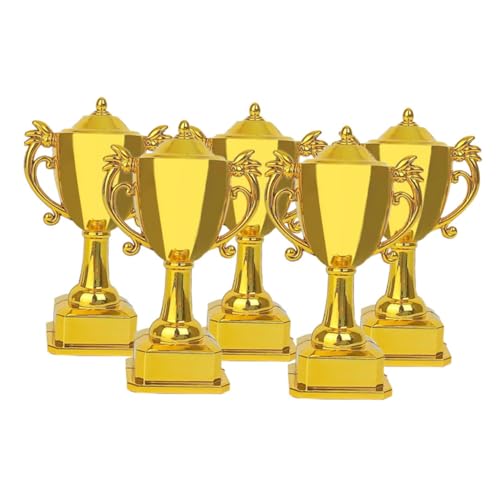 SOPOTUTU 5 Stück Trophäenmodell Winzig Für Mini Puppe Trophäe Kleine Trophäe Fußball-trophäe Party Gefälligkeiten Persönliche Trophäe Turniertrophäe Golden Plastik SOPOTUTU 5 Stück Trophäenmodell Winzig Für Mini Puppe Trophäe Kleine Trophäe Fußball-trophäe Party Gefälligkeiten Persönliche Trophäe Turniertrophäe Golden Plastik von SOPOTUTU