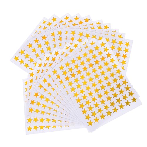 SOPOTUTU 50 Blatt Goldene Sternaufkleber Belohnungssticker Kleine Fünfzackige Sterne Für Kindergarten Schule Scrapbooking Basteln Sicher Und Praktisch SOPOTUTU 50 Blatt Goldene Sternaufkleber Belohnungssticker Kleine Fünfzackige Sterne Für Kindergarten Schule Scrapbooking Basteln Sicher Und Praktisch von SOPOTUTU