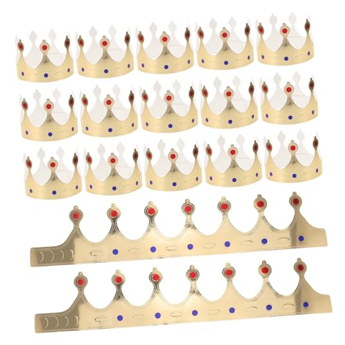 SOPOTUTU 50 Stück Goldene Geburtstagsfeier Hüte Tiara für Erwachsene für Party Dekoration und Feierlichkeiten Robustes und Ansprechendes Design Vielseitig Einsetzbar von SOPOTUTU