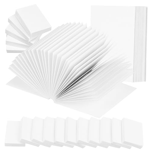 SOPOTUTU 50 Stück Mini Blanko Notizbücher für Puppenhaus Kleine Leere Notizhefte aus Beschichtetem Papier Langlebig Vielseitig Nutzbar als Puppenhaus Dekoration und Mini Memo Pads für von SOPOTUTU