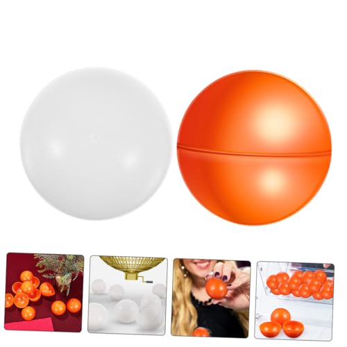 SOPOTUTU 50 Stück Öffnungsfähige Lotteriekugeln aus Kunststoff Runde Hohlkugeln zum Befüllen Wiederverwendbare Spielkugeln für Party Tombola Festival und Gewinnspiele Orange Weiß Je SOPOTUTU 50 Stück Öffnungsfähige Lotteriekugeln aus Kunststoff Runde Hohlkugeln zum Befüllen Wiederverwendbare Spielkugeln für Party Tombola Festival und Gewinnspiele Orange Weiß Je von SOPOTUTU